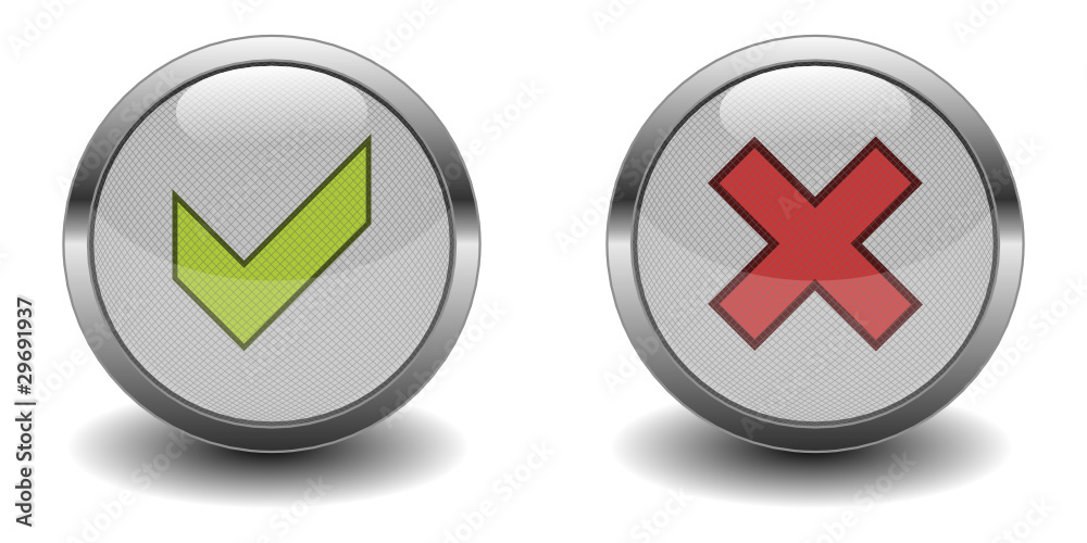 Buttonset Ja/Nein Buttonset Ja/Nein