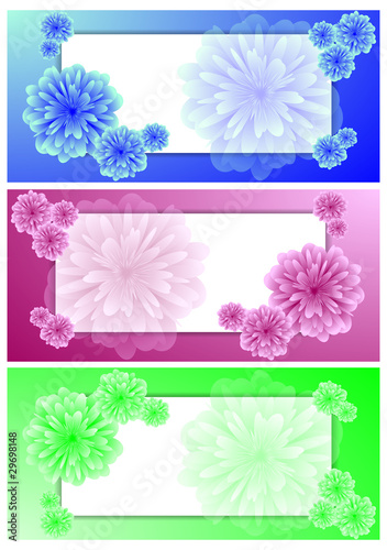 Set of horizontal vector banners