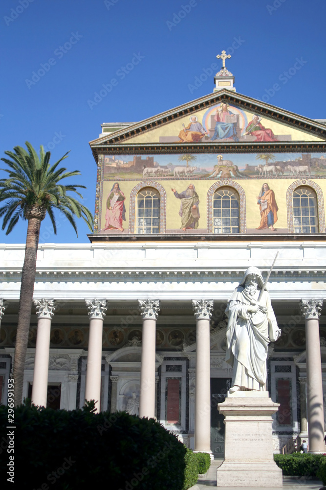 The basilic of St. Paul in Rome
