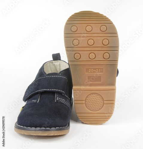 blue baby shoes