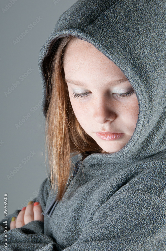 tweenager looking upset tweenager looking upset