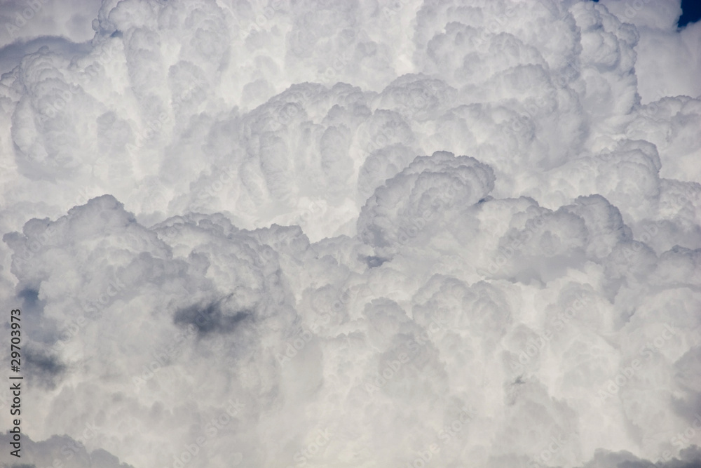 Fototapeta premium Puffy clouds grey and white