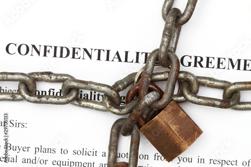 onfidentiality agreement abstract photo