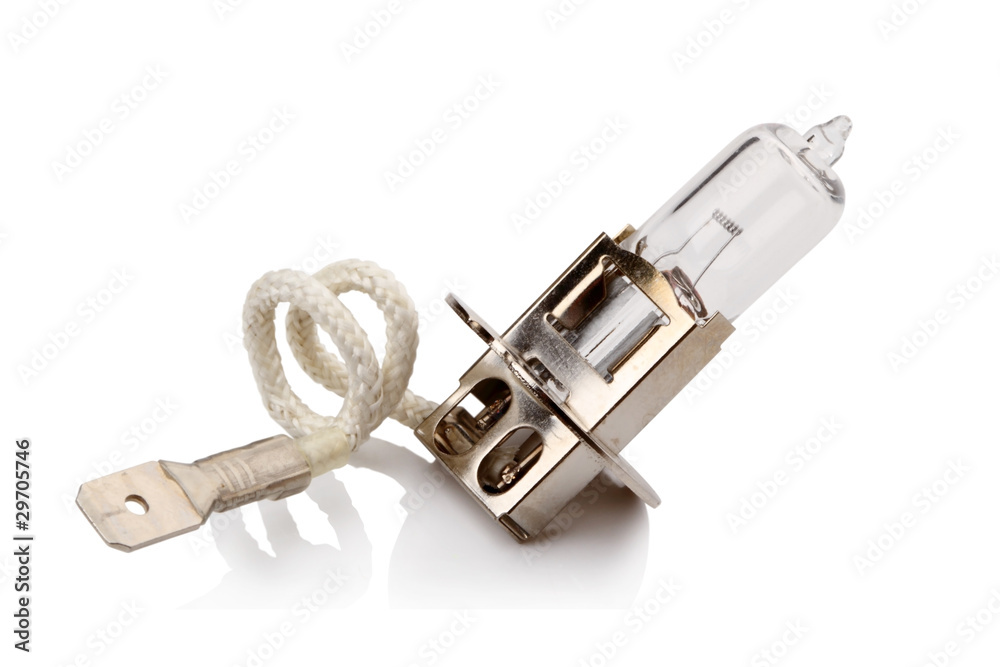 Auto bulb on white Auto bulb on white