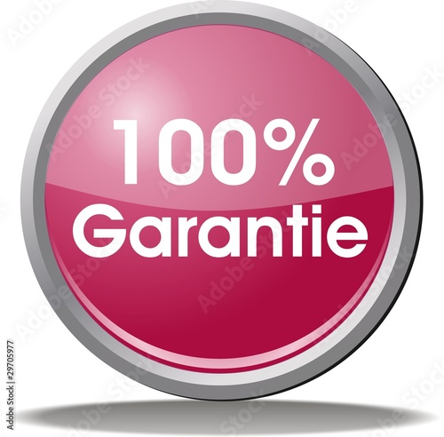 bouton 100% garantie