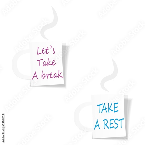 Label mugs with slogans calling for the rest.