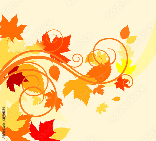 Autumn leaves background