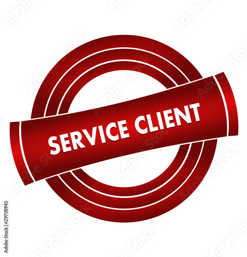 service client sur vignette rouge