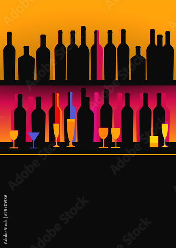 Bar-Flaschen