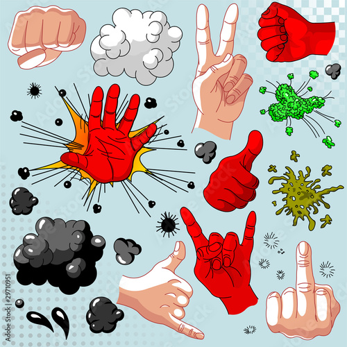 Comics  hands collection