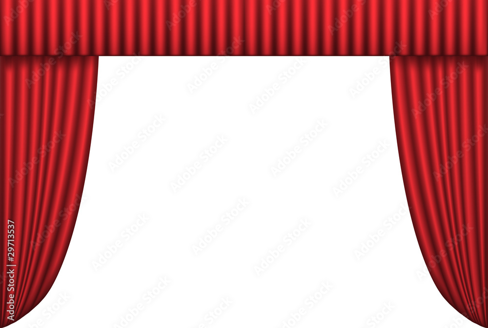 Fototapeta premium Red curtain