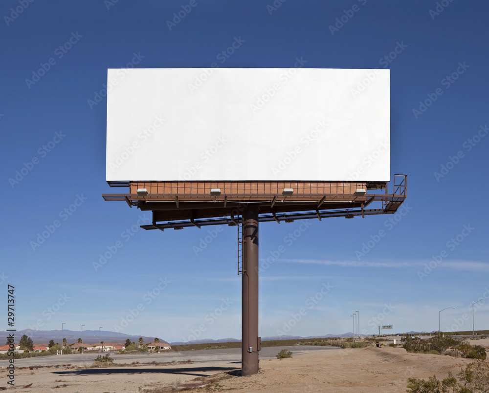 Large Blank Billboard - obrazy, fototapety, plakaty 