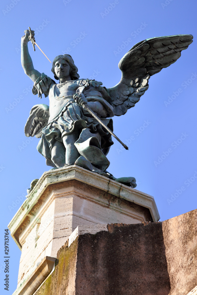 Saint Michael statue