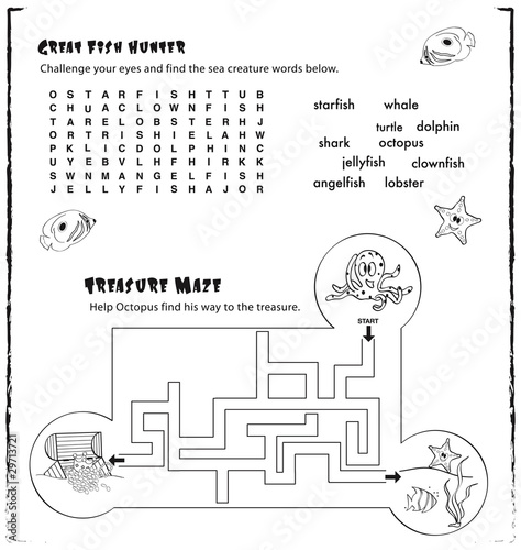 kid's activity page