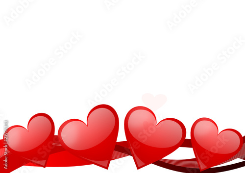 valentines background with hearts