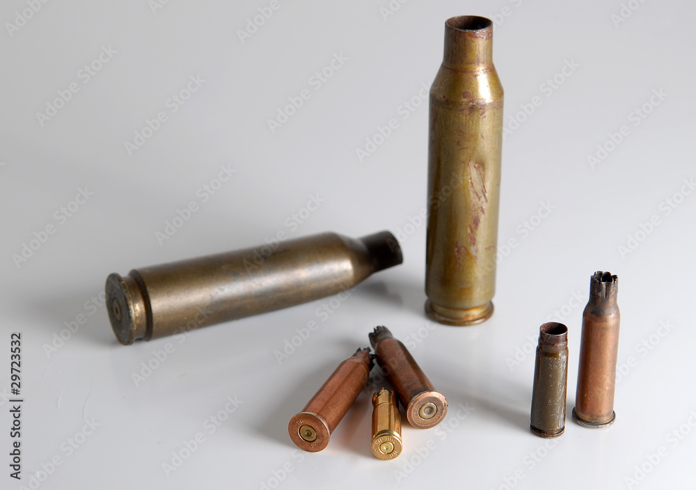 pistol rifle and machine gun cartridge case