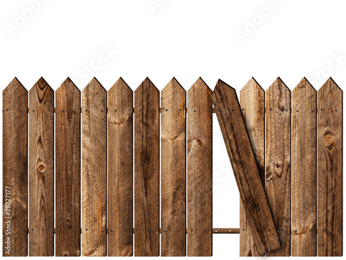 wooden fence