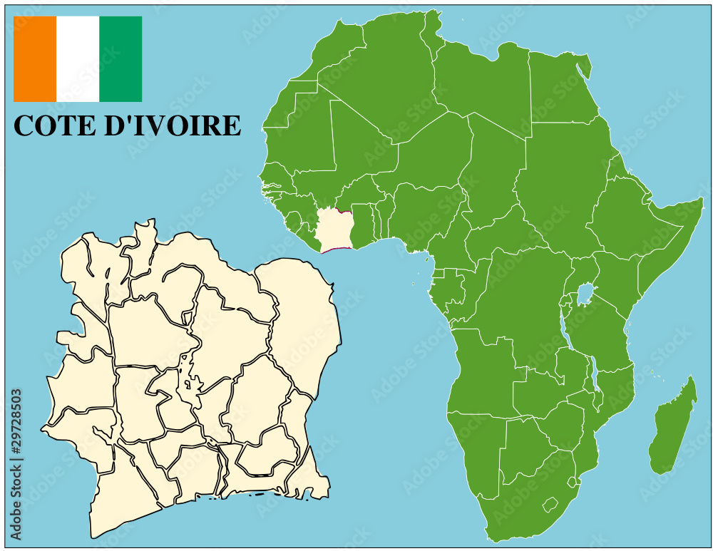 abidjan africa map