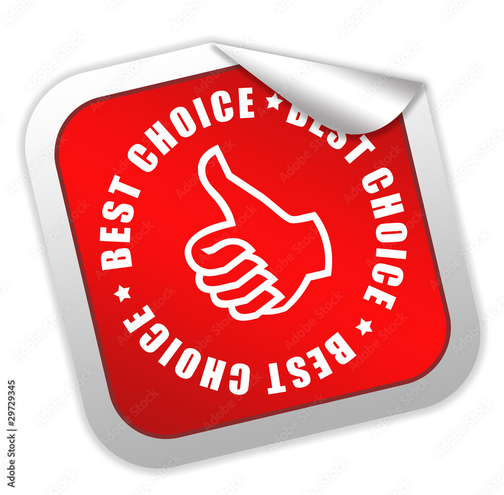 Best choice label Best choice label