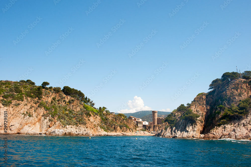 Castle at Spanish coast
