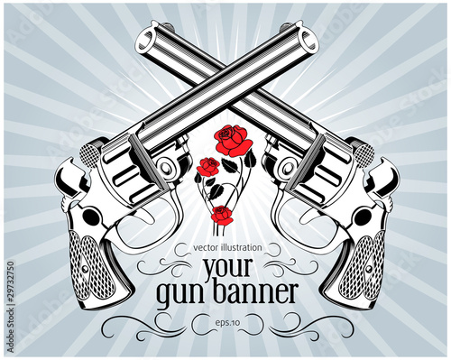 retro gun label