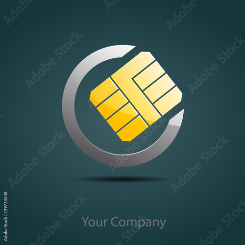 Logo Cellular Sim # Vector