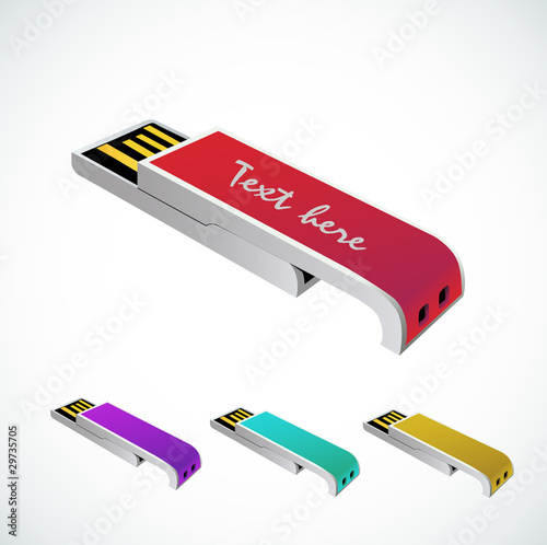 Flash Drive vector illustration
