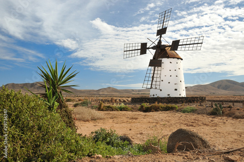 Historic windmill on Fuerteventura