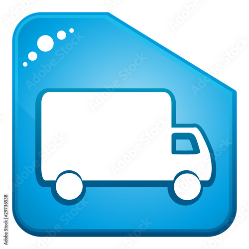 Blue transport icon