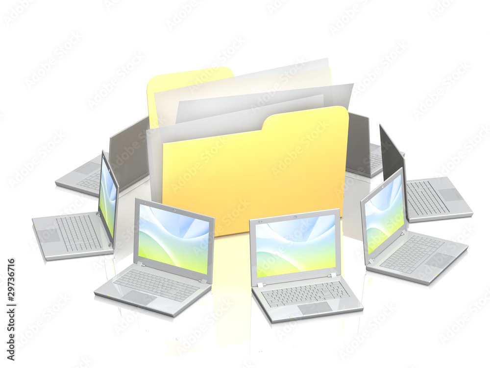 Laptops and folder Laptops and folder