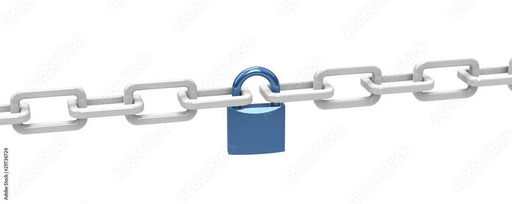 Obraz premium Kette mit Schloss