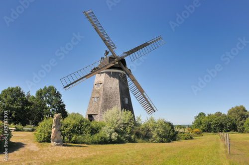 Historic Windmill in Germany - Island of Usedom
