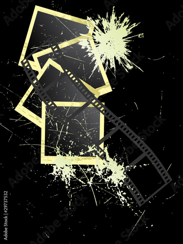 Filmstreifen und Photos - grunge Style