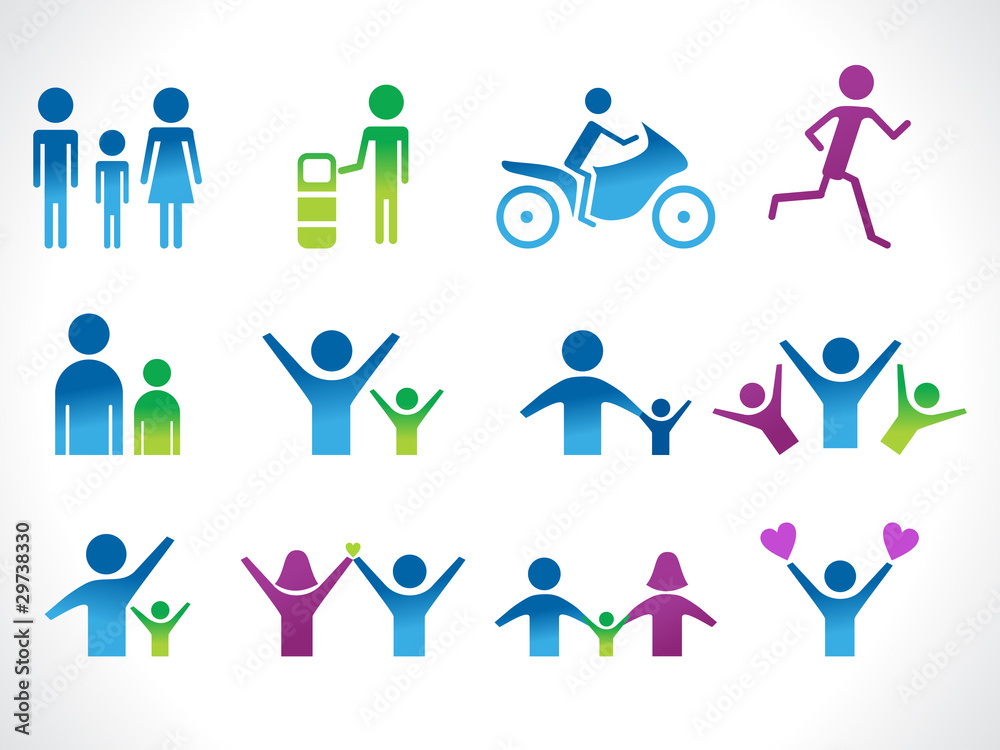 abstract people icon