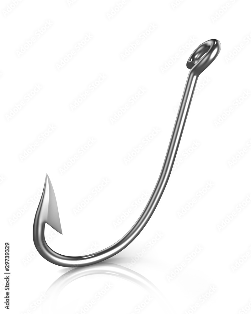 Shiny fishing hook