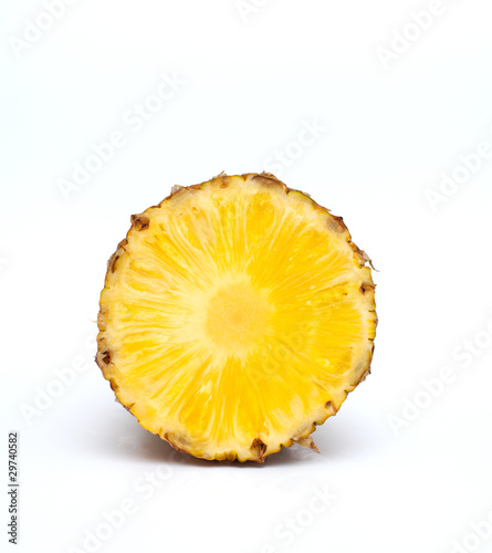 piece of pineapple isolated