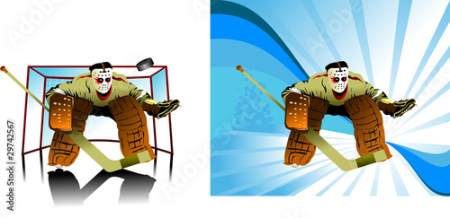 goalkeeper in the white mask