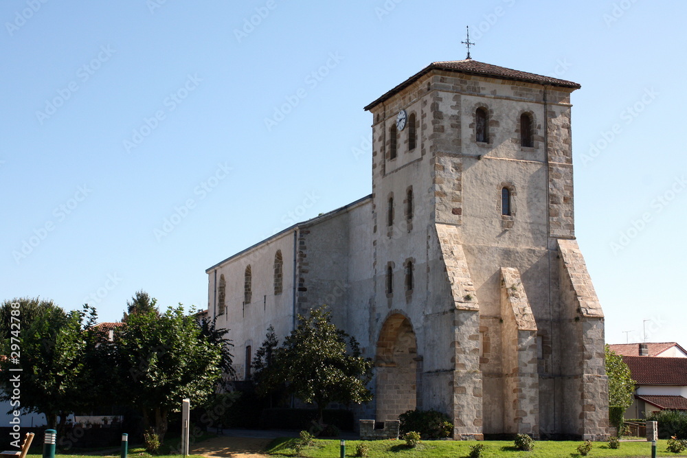Church in St-Pee-sur-Nivelle in South-West-France