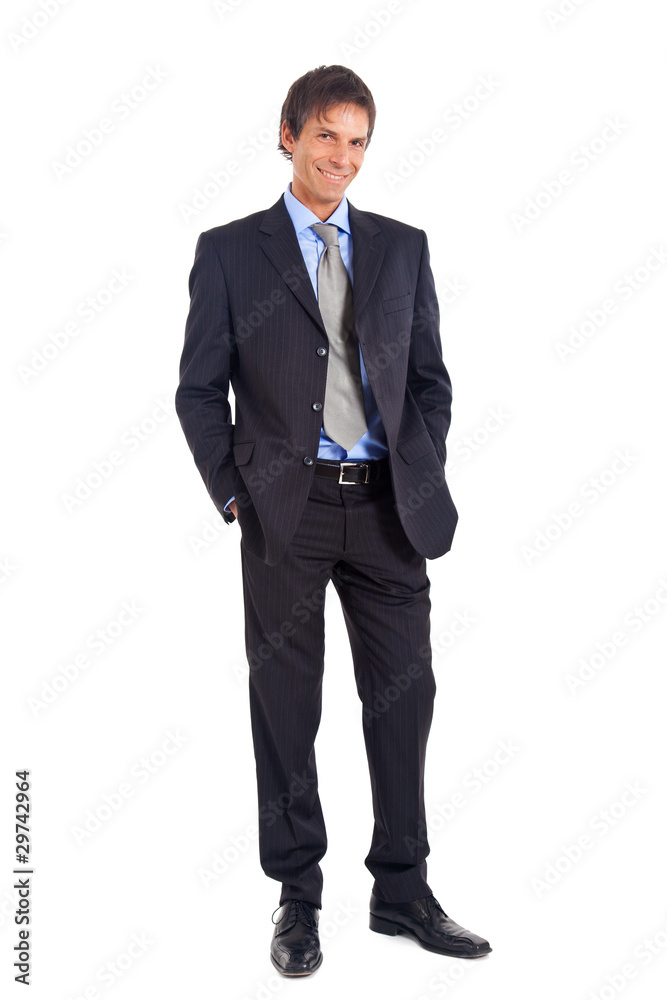 Full lenght image of a mature businessman isolated on white Full lenght image of a mature businessman isolated on white