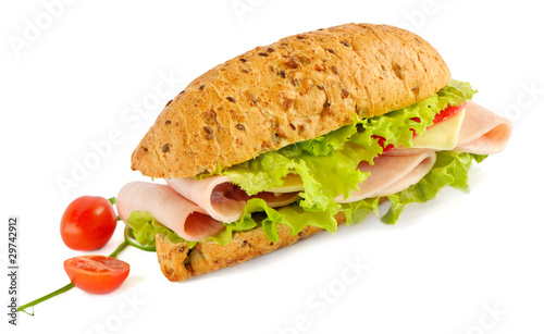 sandwich isolated on white