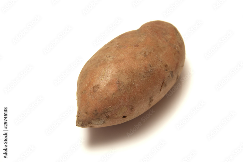 Sweet Potato's isolated on a white studio background. Sweet Potato's isolated on a white studio background.