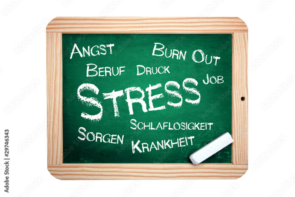 Fototapeta premium Stress Tafel Schild Holztafel