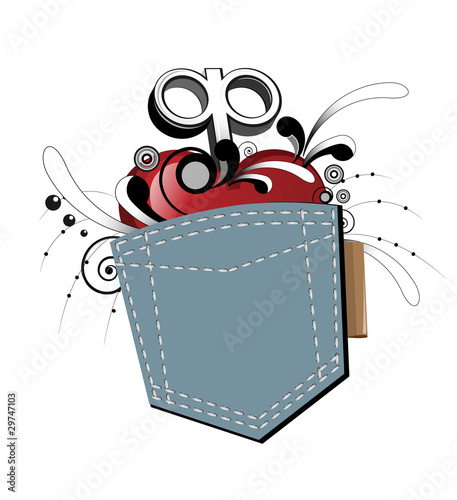 Clockwork Heart pocket