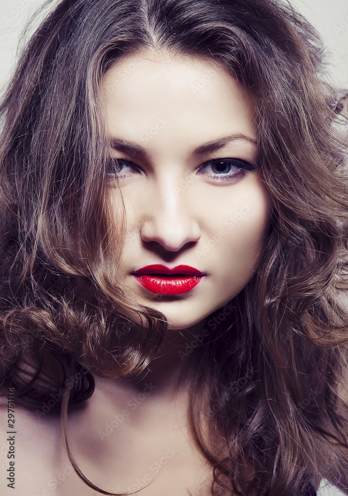 Fototapeta premium Portrait of a young beautiful woman
