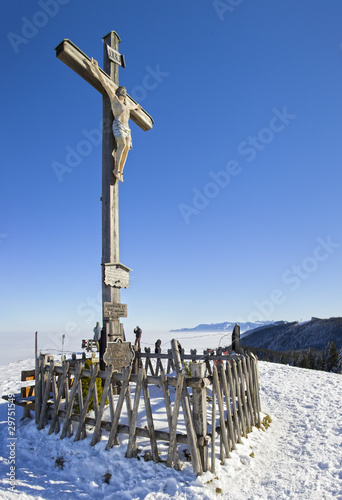 gipfelkreuz am schwarzenberg in miesbach
