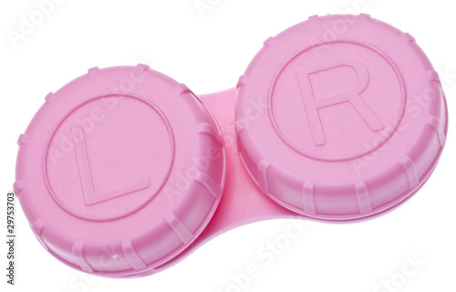 Pink Contact Lens Container
