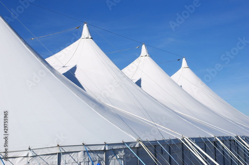 weißes Zelt photo