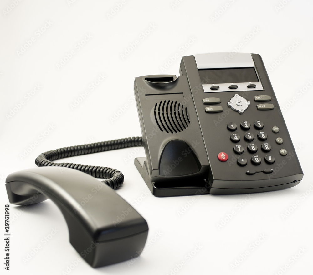 Digital VOIP phone, isolated on white background Digital VOIP phone, isolated on white background