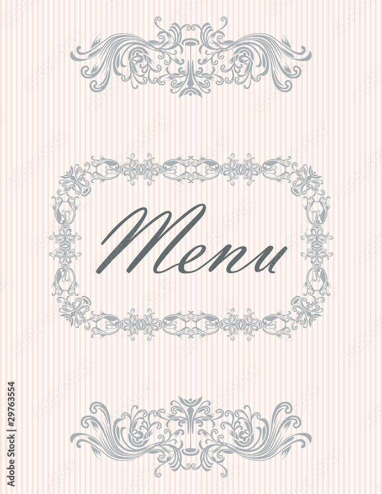 menu cover