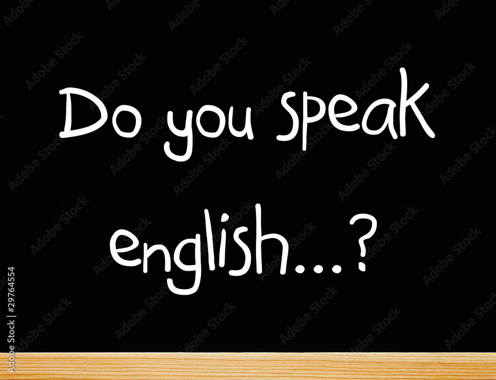 Obraz premium Do you speak english...?